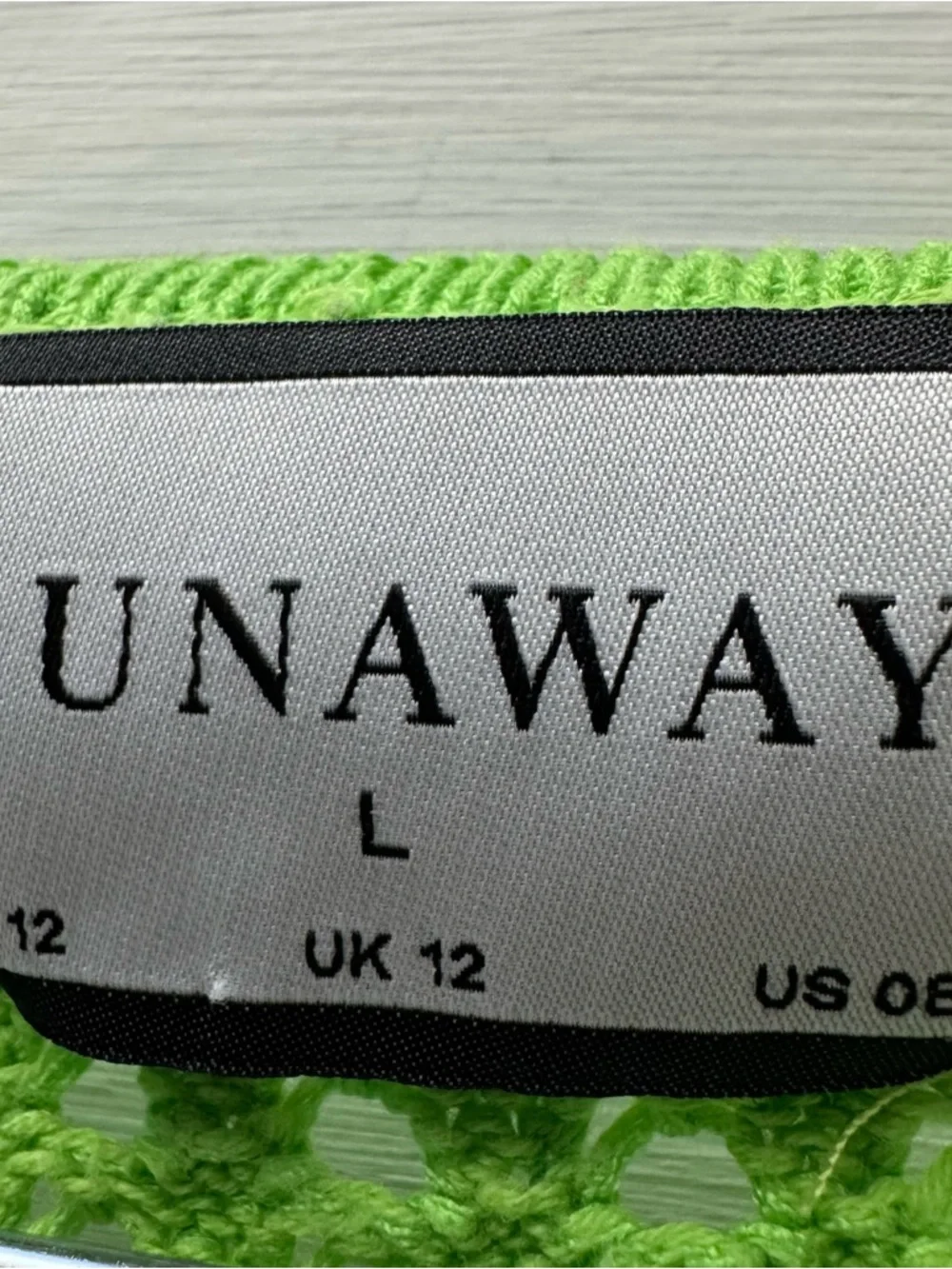 Runaway Lime Green Knit Maxi Dress Open Back Y2K Festival - Picture 7 of 9